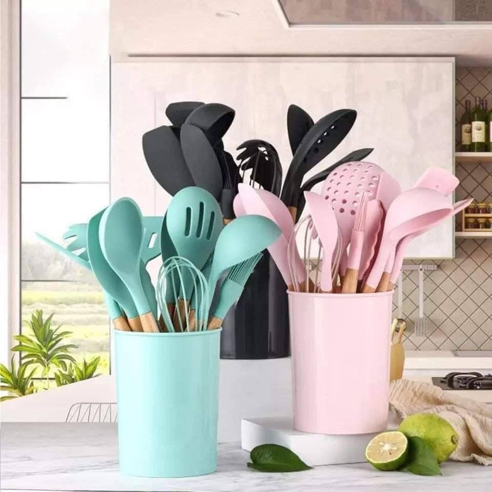 طقم أدوات المطبخ «الشيف بوراك» — 11 قطعة متكاملة🍳✨